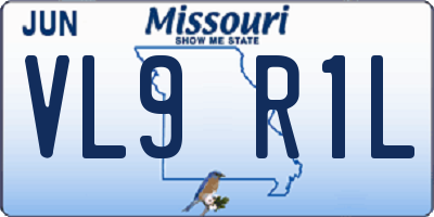 MO license plate VL9R1L