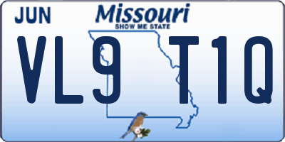 MO license plate VL9T1Q
