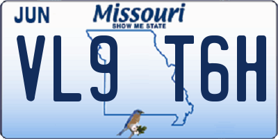 MO license plate VL9T6H