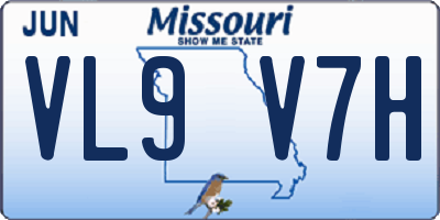 MO license plate VL9V7H