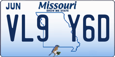 MO license plate VL9Y6D