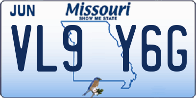 MO license plate VL9Y6G