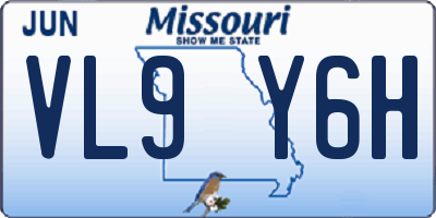 MO license plate VL9Y6H