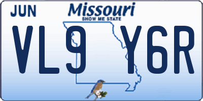 MO license plate VL9Y6R