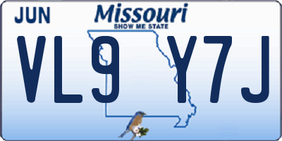 MO license plate VL9Y7J
