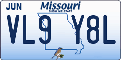 MO license plate VL9Y8L
