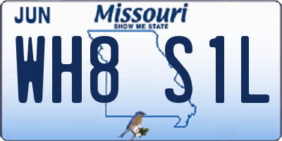 MO license plate WH8S1L