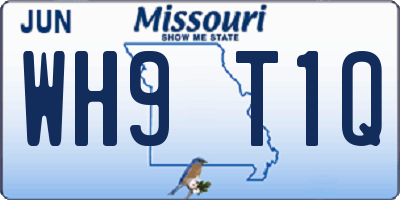 MO license plate WH9T1Q