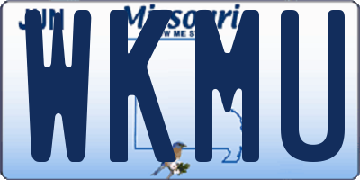 MO license plate WKMU