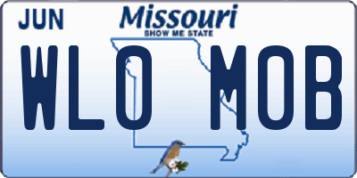 MO license plate WL0M0B