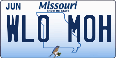MO license plate WL0M0H