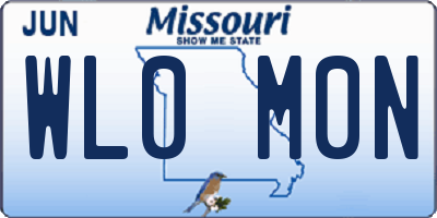 MO license plate WL0M0N
