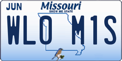 MO license plate WL0M1S