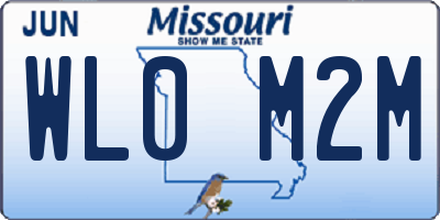 MO license plate WL0M2M