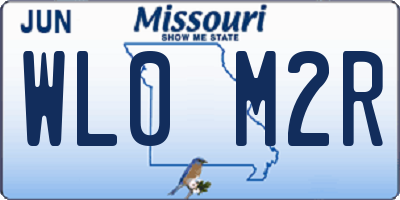 MO license plate WL0M2R