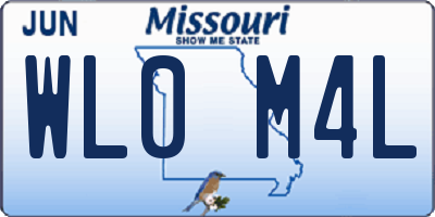 MO license plate WL0M4L
