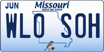 MO license plate WL0S0H