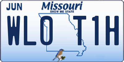 MO license plate WL0T1H