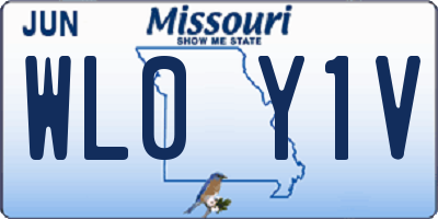 MO license plate WL0Y1V