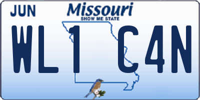 MO license plate WL1C4N