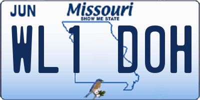 MO license plate WL1D0H