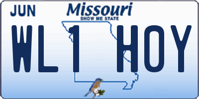MO license plate WL1H0Y