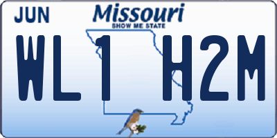 MO license plate WL1H2M