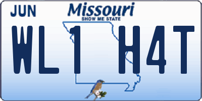 MO license plate WL1H4T