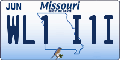 MO license plate WL1I1I