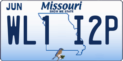 MO license plate WL1I2P