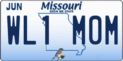 MO license plate WL1M0M