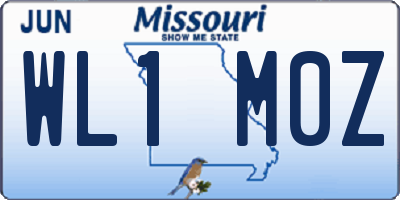 MO license plate WL1M0Z