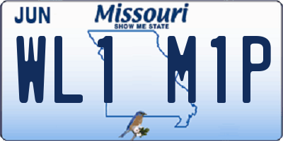 MO license plate WL1M1P