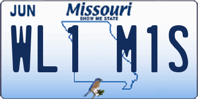 MO license plate WL1M1S