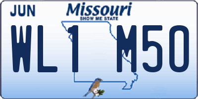MO license plate WL1M5O