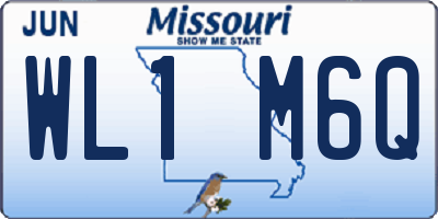 MO license plate WL1M6Q