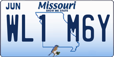 MO license plate WL1M6Y