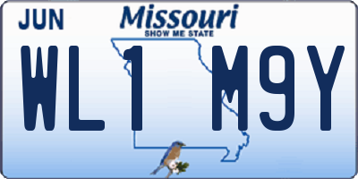 MO license plate WL1M9Y