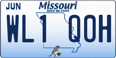 MO license plate WL1Q0H