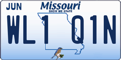 MO license plate WL1Q1N