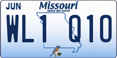 MO license plate WL1Q1O