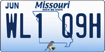 MO license plate WL1Q9H
