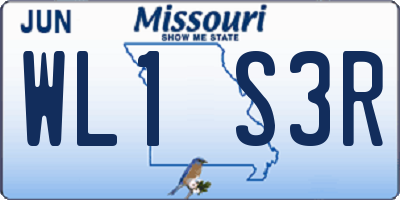 MO license plate WL1S3R