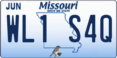 MO license plate WL1S4Q