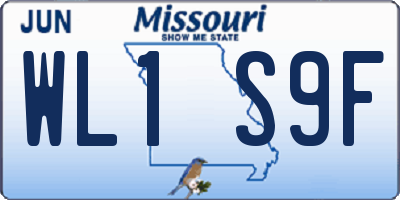 MO license plate WL1S9F
