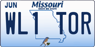 MO license plate WL1T0R