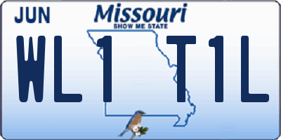 MO license plate WL1T1L