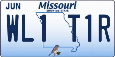 MO license plate WL1T1R