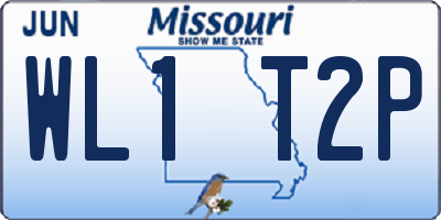 MO license plate WL1T2P