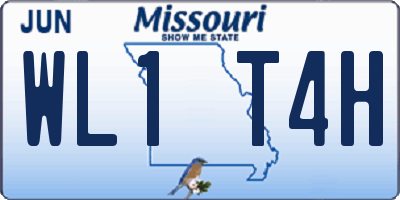 MO license plate WL1T4H